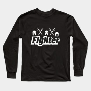 Fighter artistic fun design Long Sleeve T-Shirt